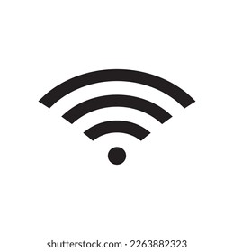 Wifi signal vector icon, wireless internet connection flat sign design. Wi-fi isolated symbol pictogram