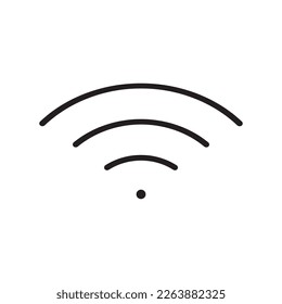 Wifi signal vector icon, wireless internet connection flat sign design. Wi-fi isolated symbol pictogram