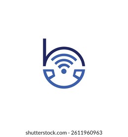 Wifi signal vector logo template design

