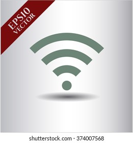 Símbolo vector de señal Wifi