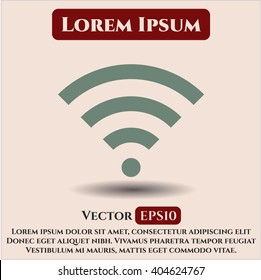 Wifi signal vector symbol