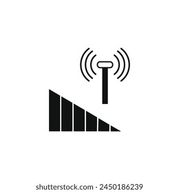 wifi signal vector type icon