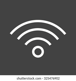 Wifi, signal, wireless icon vector image. Can also be used for mobile apps, phone tab bar and settings. Suitable for use on web apps, mobile apps and print media