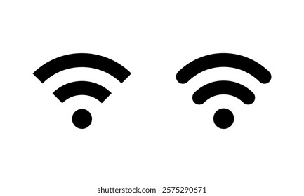 Wifi signal, wireless network icon in generic style