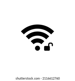 Wifi simple flat icon vector illustration