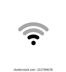 Wifi simple flat icon vector illustration