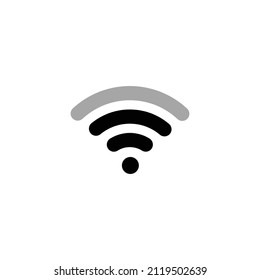 Ilustración del vector de icono plano y simple de Wifi