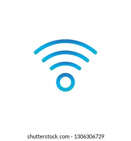 WIFI simple icon. wireless internet icon. Vector illustration isolated on white background.