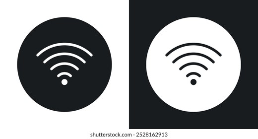 Wifi solid vector icon pack