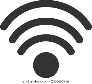 Wi-Fi source icon with flat style. Isolated vector Wi-Fi source icon illustrations, simple style.