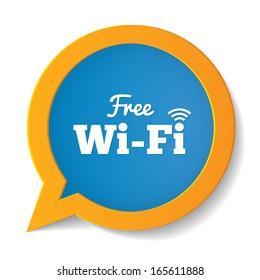 Wifi Speech Bubble. Free Wifi Symbol. Wireless Network Icon. Wifi Zone.