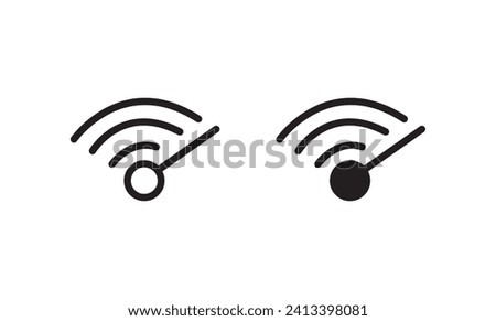 Wifi speed icon set. vector illustration