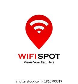 Wifi spot logo template illustration