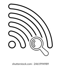 WiFi-Status-Symbol Vektorillustration