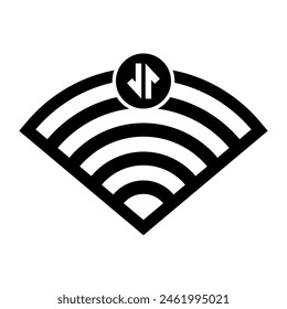 Wifi status icon Vector illustration