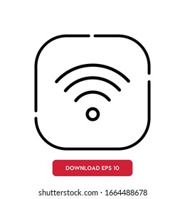WiFi symbol, cafe outline vector icon. Modern, simple flat vector illustration for web site or mobile app