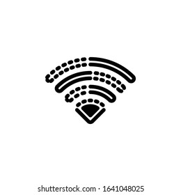 wifi symbol. flat wireless wifi icon vector - High Quality