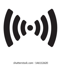 Wifi symbol icon isolated on white background. Wireless icon. Flat design style. WiFi Zone Sign. Remote Access And Radio Waves Communication Symbols. Wi-Fi icon.