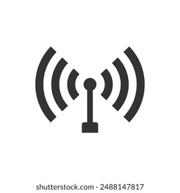 Wifi symbol icon isolated vector illustration on white background.