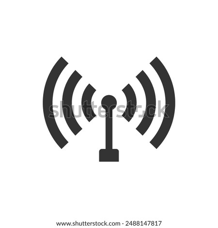 Wifi symbol icon isolated vector illustration on white background.