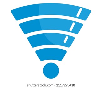 wifi symbol icon on white background