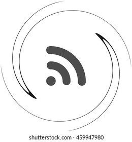Wi-Fi symbol icon. Vector illustration