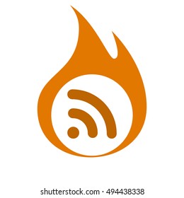 Wi-Fi symbol icon. Vector illustration