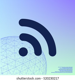 Wi-Fi symbol icon. Vector illustration