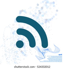 Wi-Fi symbol icon. Vector illustration