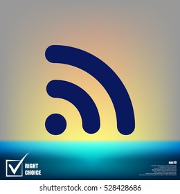 Wi-Fi symbol icon. Vector illustration