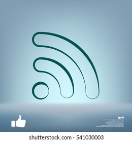 Wi-Fi symbol icon. Vector illustration