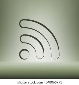 Wi-Fi symbol icon. Vector illustration
