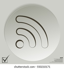 Wi-Fi symbol icon. Vector illustration