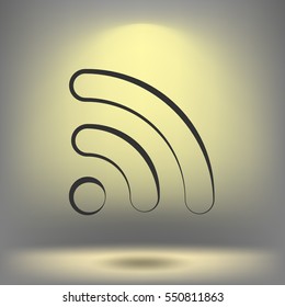 Wi-Fi symbol icon. Vector illustration