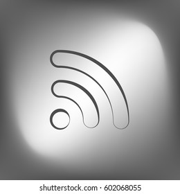 Wi-Fi symbol icon. Vector illustration