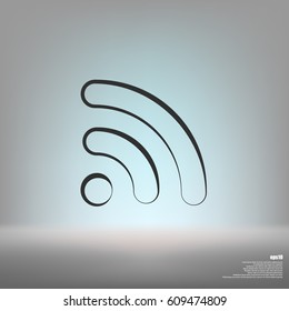 Wi-Fi symbol icon. Vector illustration