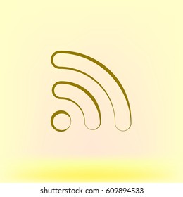 Wi-Fi symbol icon. Vector illustration