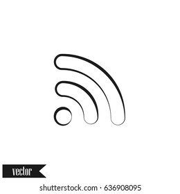 Wi-Fi symbol icon. Vector illustration