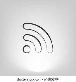 Wi-Fi symbol icon. Vector illustration