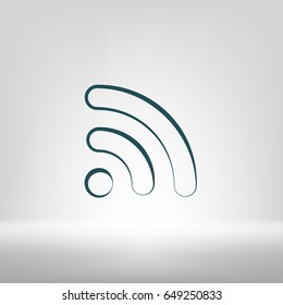 Wi-Fi symbol icon. Vector illustration