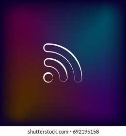 Wi-Fi symbol icon. Vector illustration