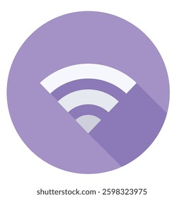 WiFi symbol icon, wireless signal, internet connection vector design.
