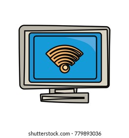 Wifi symbol on pc scree