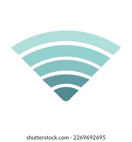 Wifi symbol on white background