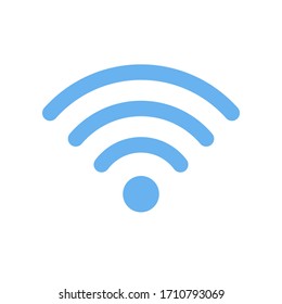 Wi-Fi symbol outline icon. Simple flat vector illustration isolated on white background 