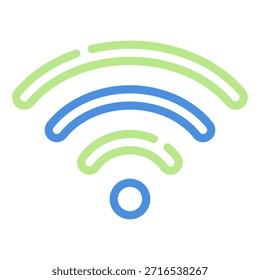 Un símbolo WiFi que representa la conectividad en el trabajo remoto.