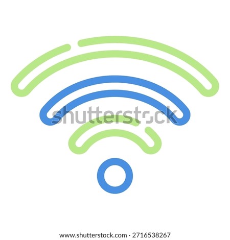 A WiFi symbol representing connectivity in remote work.