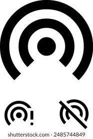 Wi-fi symbol set. router wireless technology. wi-fi hot spot icon. wifi icon vector. Mobile tethering stock vector collection