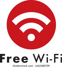Vector de icono de símbolo Wi-Fi