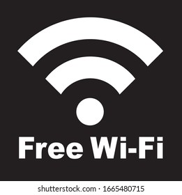 Vector de icono de símbolo Wi-Fi